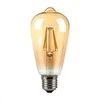 V-tac 4W LED filamentinė lemputė, E27, ST64, gintaro sp., 2200K