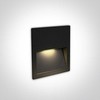 4W LED įleidžiamas sieninis lauko šviestuvas, juodas, 3000K, 68068A/B/W