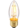 4W LED lemputė, B35, E27, skaidri, 2200K, dimeriuojama