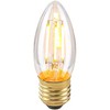 4W LED lemputė, B35, E27, skaidri, 2200K, dimeriuojama