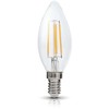 4W LED lemputė, E14, skaidri, 3000K