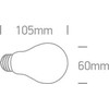 4W LED lemputė, E27, 2700K, 9G03R/EW/E