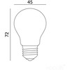 4W LED lemputė FMB, E27, balta, 3000K, 360°