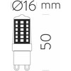 4W LED lemputė, G9, 2700K, 360°, ACB62591