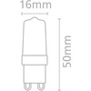 4W LED lemputė, G9, 3000K, ACB62105