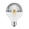 4W LED lemputė OPTONICA G95, E27, 2700K, sidabro sp. stiklas