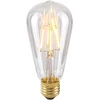 4W LED lemputė, ST64, E27, skaidri, 2200K, dimeriuojama