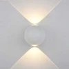 Sieninis šviestuvas 4W LED sieninis fasado šviestuvas CARSOLI, baltas, 3000K