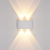Sieninis šviestuvas Italux 4W LED sieninis fasado šviestuvas GILBERTO, baltas, 3000K