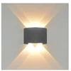 Sieninis šviestuvas 4W LED sieninis fasado šviestuvas ORTELO, juodas, 3000K, šviečia į abi puses
