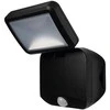 Solar Plus 4W LED sieninis lauko šviestuvas, juodas, 4000K, su baterija ir judesio davikliu, IP54