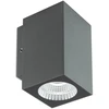 4W LED sieninis lauko šviestuvas QUAD, tamsiai pilkas, 2700K, IP65, 90814