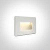 4W LED sieninis šviestuvas, baltas, 3000K, 68076/W/W