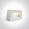 4W LED sieninis šviestuvas, baltas, 3000K, 67076/W/W