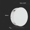 V-tac 4W LED sieninis šviestuvas, baltas, 4000K, IP65