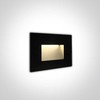 4W LED sieninis šviestuvas, juodas, 3000K, 68076/B/W