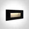 4W LED sieninis šviestuvas, juodas, 3000K, 68076A/B/W