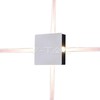 4W LED sieninis šviestuvas V-TAC, kvadratinis, baltas, IP65, 4000K (natūraliai balta)