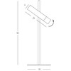 4W LED stalo šviestuvas, aukso/juodos sp., 3000K, 22030