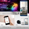 V-tac 4W LED šviestuvas, baltas, suderinamas su AMAZON ALEXA ir GOOGLE HOME, 3000-6500K/RGB