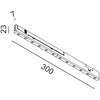 4W LED šviestuvas COMFORT 300 į magnetinę sistemą MICRO_LINE, juodas, 3000K, DALI