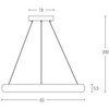 50W LED pakabinamas šviestuvas, baltas, 3000K, dimeriuojamas, 2053