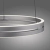 50W LED pakabinamas šviestuvas E-LOOP, aliuminio sp., 2700-5000K, dimeriuojamas, 50cm, reguliuojamo aukščio
