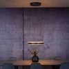 50W LED pakabinamas šviestuvas E-LOOP, pilkos sp., 2700-5000K, dimeriuojamas, 50cm, reguliuojamo aukščio