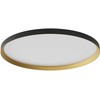 50W LED paviršinis/pakabinamas šviestuvas DAMA, juodos/aukso sp., 3000/4000/5000K, 60cm, 01-3751