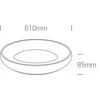 Lubinis šviestuvas Bikuvalt 50W LED paviršinis šviestuvas, matinės žalvario sp., 3000K, IP20, 62144N/BBS/W