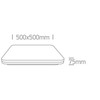Lubinis šviestuvas 50W LED plafonas, juodas, 3000K, 62146A/B/W