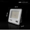 50W LED prožektorius, juodas, 3000/4000/6500K, CREE LED chip