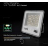 50W LED prožektorius, juodas, 3000/4000/6500K, CREE LED chip