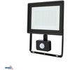Kafler 50W LED prožektorius su judesio davikliu KASTEL, juodas, 6500K, IP65