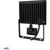 Kafler 50W LED prožektorius su judesio davikliu KASTEL, juodas, 6500K, IP65