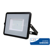 50W LED prožektorius V-TAC, 3000K (šiltai balta), IP65, juodu korpusu, SAMSUNG LED chip