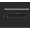 Samsung 50W linijinis šviestuvas V-TAC, baltas, 4000K, 150cm