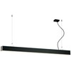 51W LED linijinis pakabinamas šviestuvas STATION ULTRA, juodas, 3000K, 198cm, dimeriuojamas, 3911-00198-3-B-D1