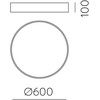 52W LED lubinis šviestuvas ISIA, juodas, 2700/3000/4000K, dimeriuojamas, P3453172NDT