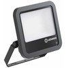 Ledvance 53-69W LED prožektorius FL 100 PCELL GEN4, juodas, 4000K, IP66, su šviesos jutikliu