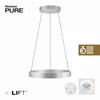 53W LED pakabinamas šviestuvas E-CLIPSE, aliuminio sp., 2700-5000K, dimeriuojamas, 70cm, reguliuojamo aukščio