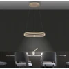53W LED pakabinamas šviestuvas E-LOOP, bronzos sp., 2700-5000K, dimeriuojamas, 70cm, reguliuojamo aukščio