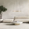 53W LED pakabinamas šviestuvas E-LOOP, žalvario sp., 2700-5000K, dimeriuojamas, 70cm, reguliuojamo aukščio