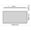 Ledvance 53W LED panelė PANEL COMPACT, 120x60cm, balta, 4000K, 90°