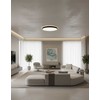 54W + 7,5W LED lubinis šviestuvas LISBOA, juodas, 3000/4000K, dimeriuojamas, P3851170NDT