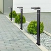 V-tac 5,5W LED įkraunamas lauko šviestuvas su saulės baterija ir judesio davikliu, juodas, 3000K, IP54