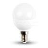 5,5W LED lemputė Е14 P45 V-TAC, 2700K (šiltai balta)