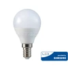 5.5W LED lemputė V-TAC, P45, E14, termoplastikas, 3000K (šiltai balta), SAMSUNG LED chip