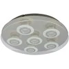 5,5W LED lubinis šviestuvas FLAVIO, chromo/baltos sp./skaidrus, 3000K