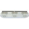 5,5W LED lubinis šviestuvas FLAVIO, chromo/baltos sp./skaidrus, 3000K